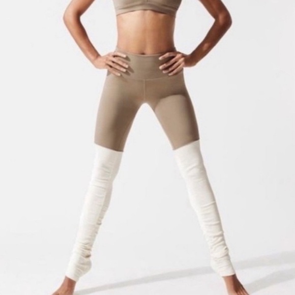 Alo Yoga Goddess Ribbed Leggings Size M - Picture 2 of 10